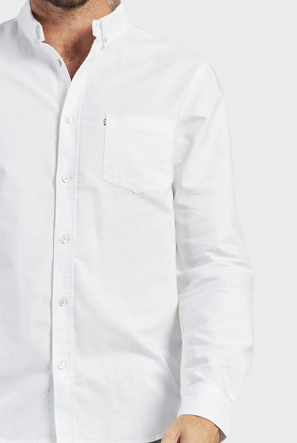 Solid Cotton Long Sleeve Shirt
