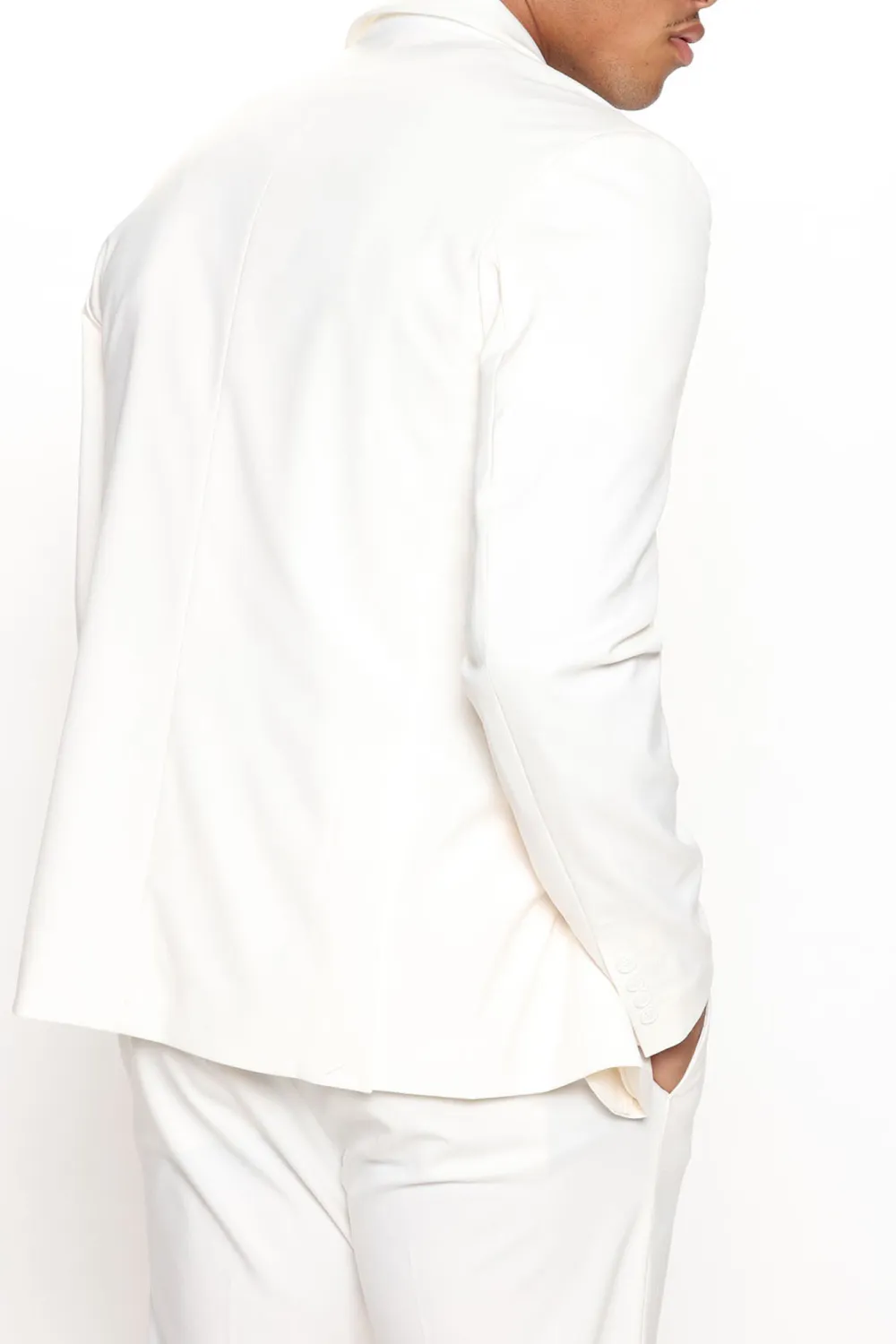 Stretch Suit Jacket - Burgundy