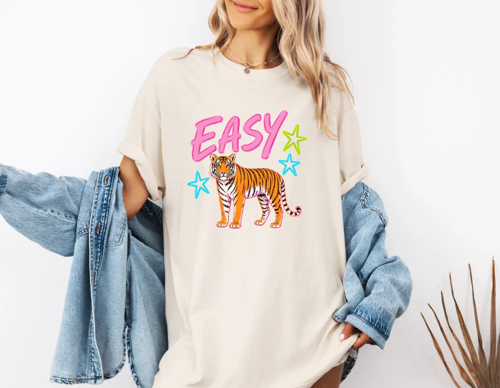 Tiger Motto Graphic Garment Dyed Tee