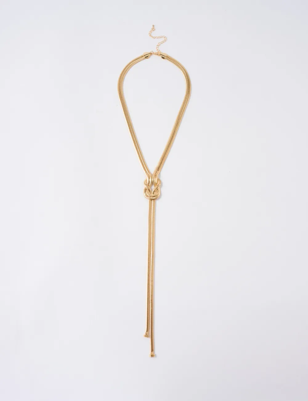 Creative Thick Snake Pattern Long Tassel Necklace