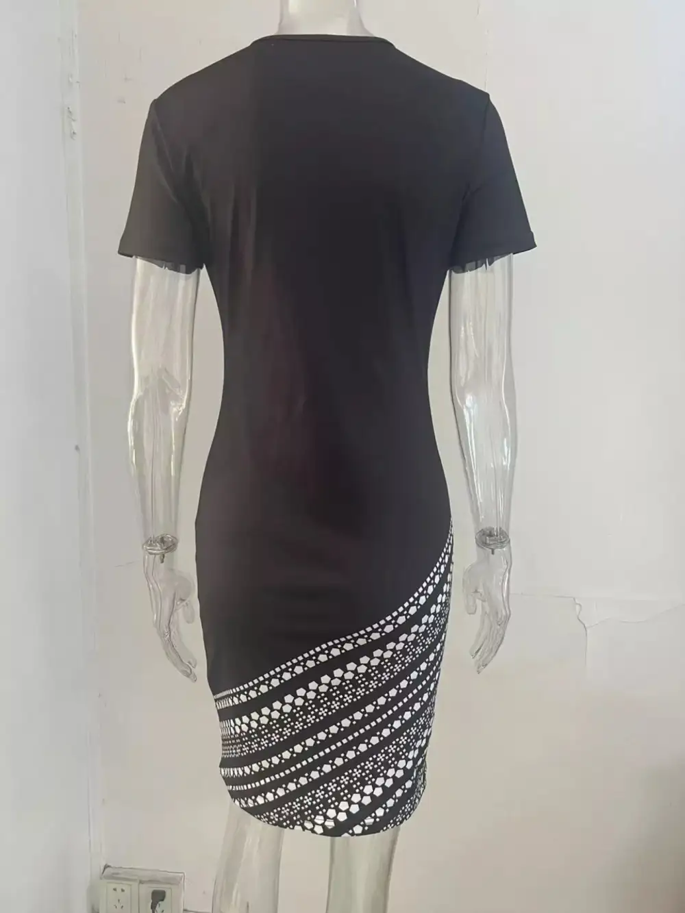 Round Neck Mini Dress