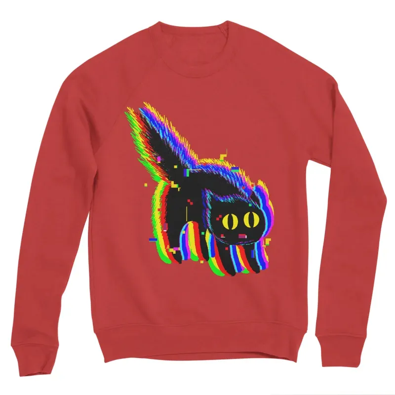 Digital Glitch Cat Sweatshirt