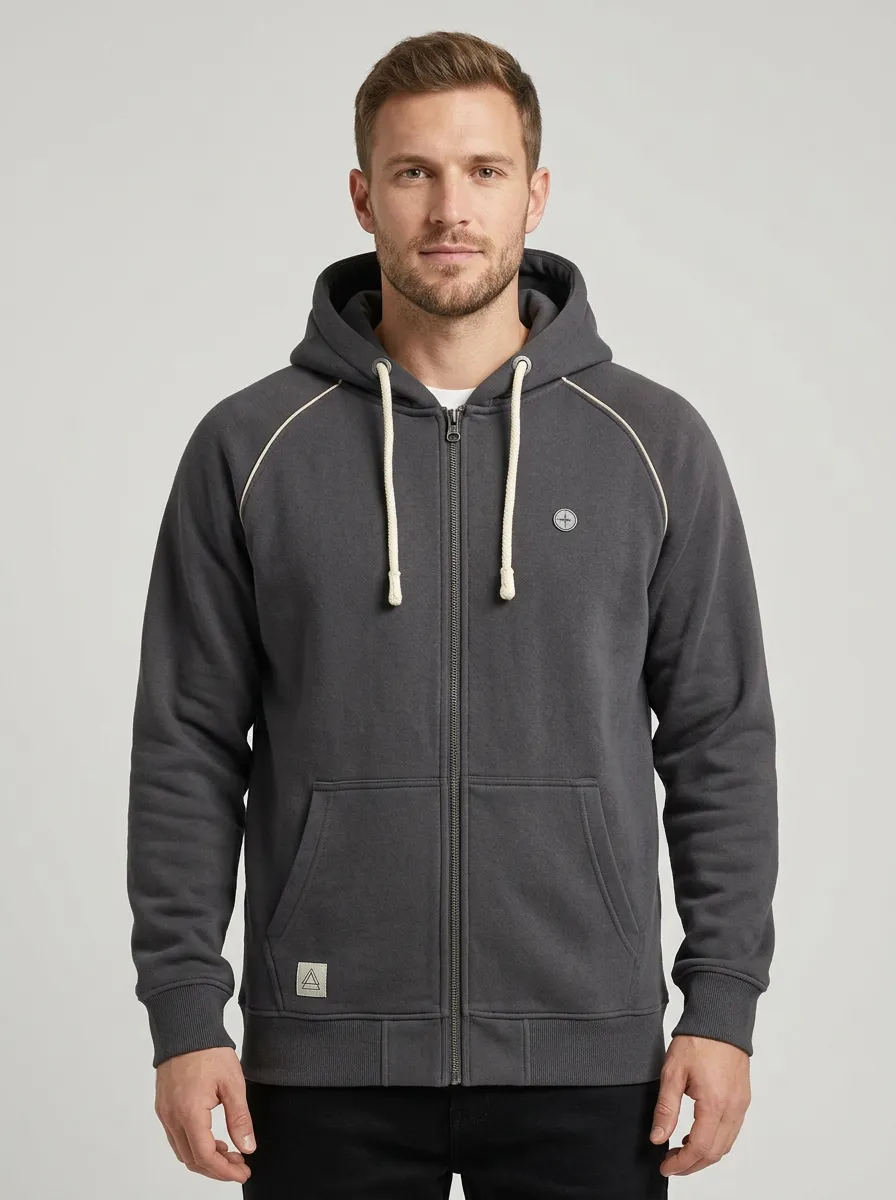 Casual Minimalist Zip-Up Modern Look Men's Sport Jacket