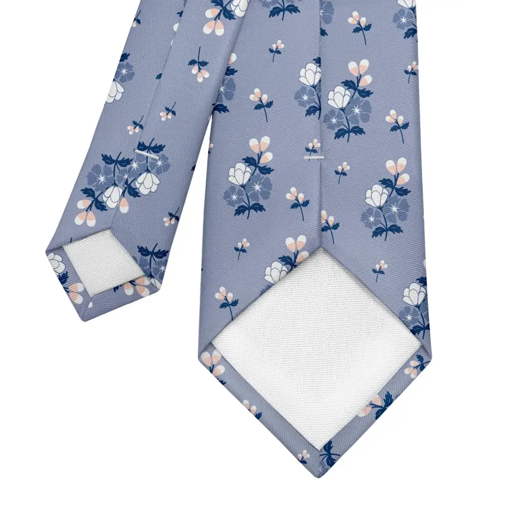 Elegant Floral Texture Necktie