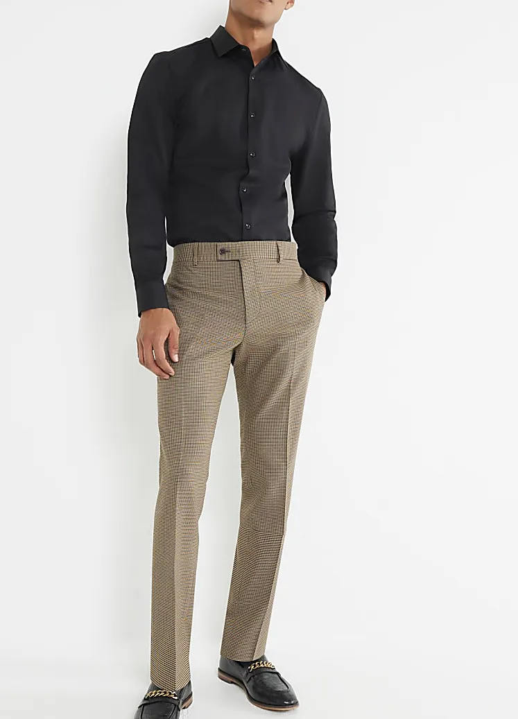 Men's Business Quality Black  Long Sleeve Shirt