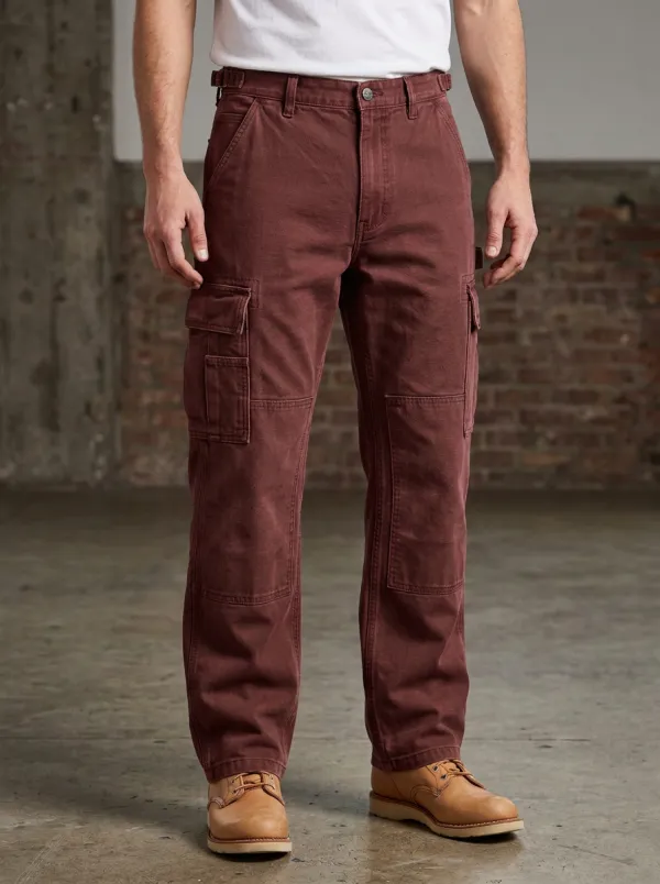 Men's Olive Green Utility Multi-Pocket Cargo Pants