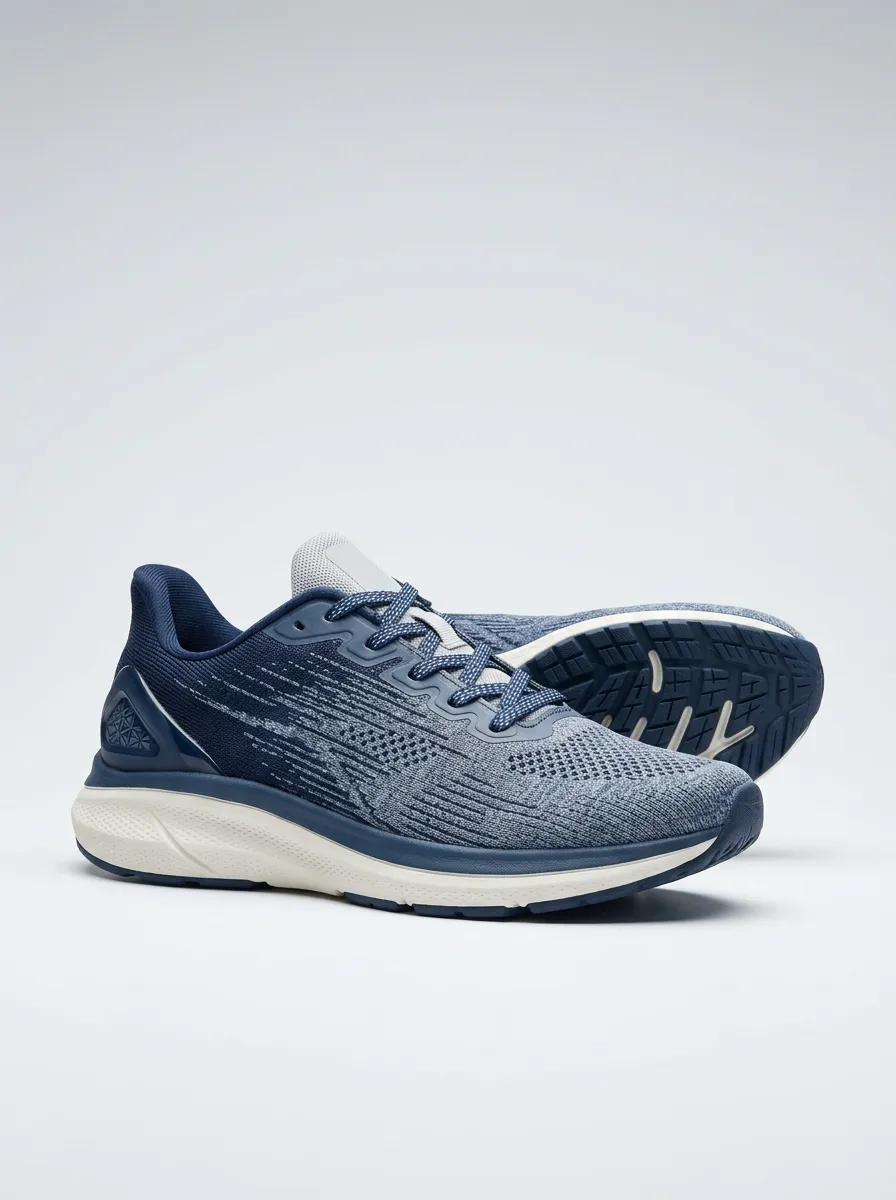 Lightweight-Look Graphic Finish Men's Running Shoes