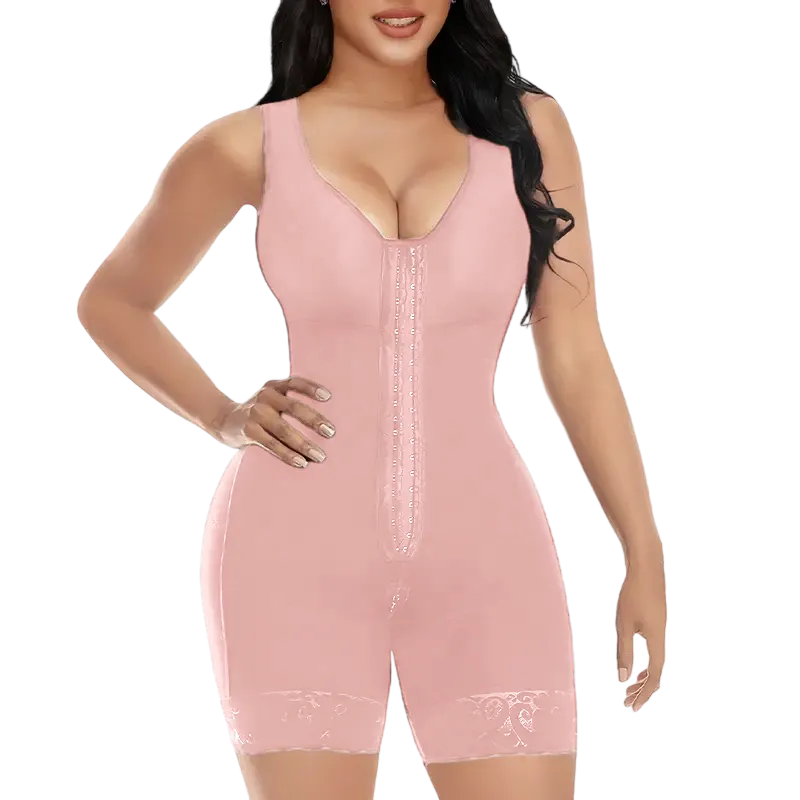 Women's Tummy Control Full Shapewear Butt Lifter with Zipper Crotch