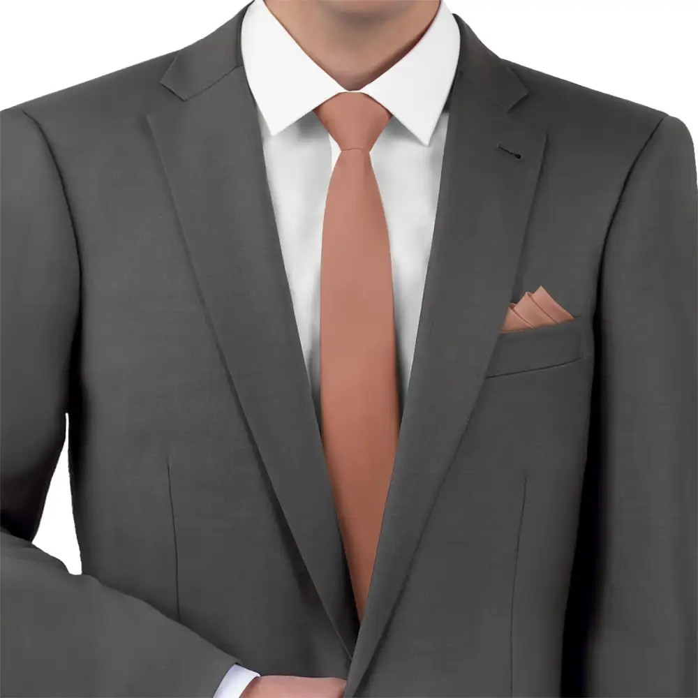 Versatile Solid Texture Necktie