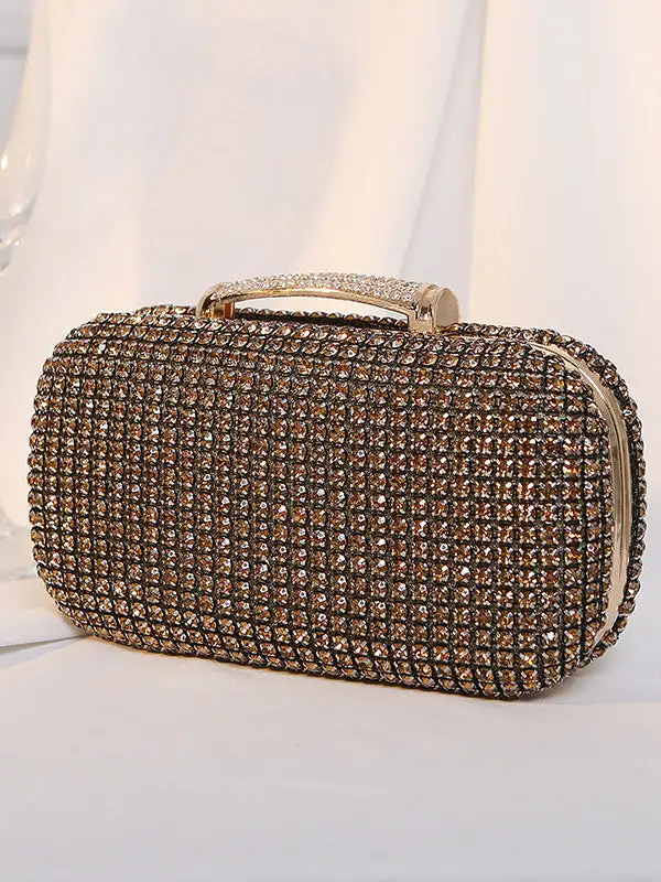 Crystal Chain Rhinestone Clutch Bag
