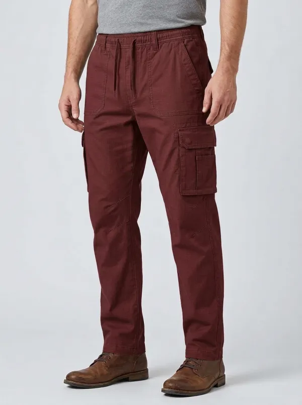 Men's Olive Green Tactical Multi-Pocket Cargo Pants