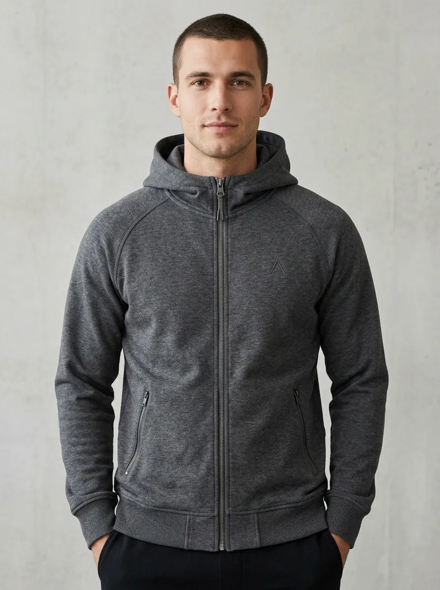 Men's Embroidered Zip-Up Sports Jacket