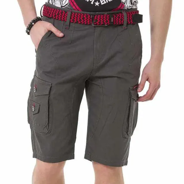 Cargo Pocket Utility Pocket Denim Shorts