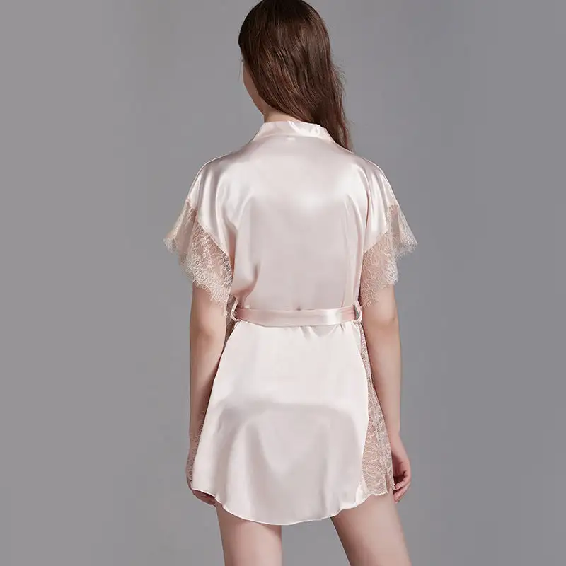 Short Sleeve Wrap Nightgown