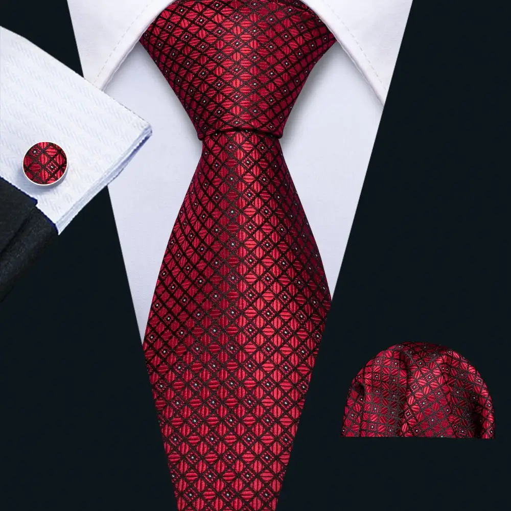 Classic Plaid Necktie Set