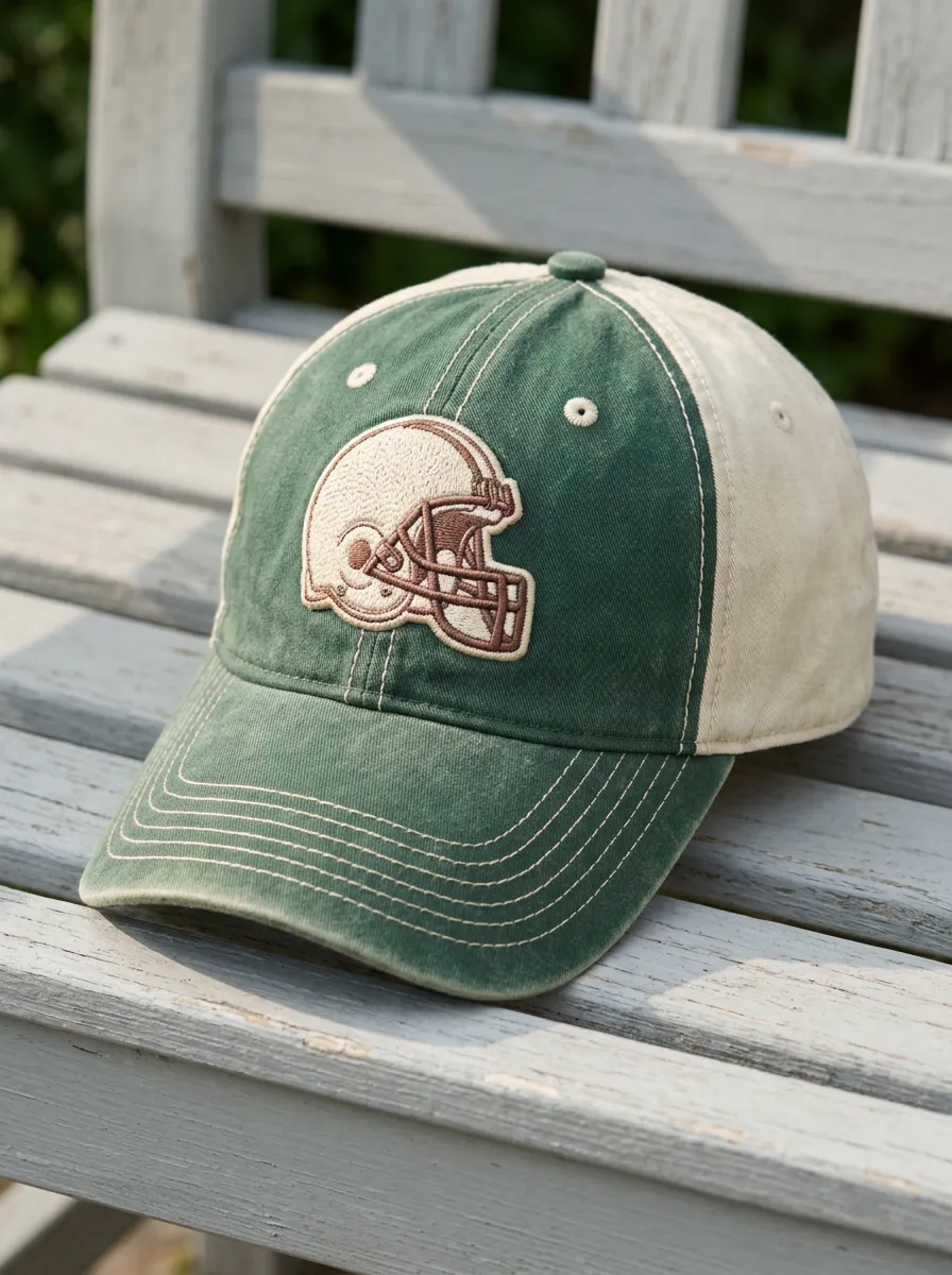 Unisex Varsity American Football Fan Helmet Embroidered Baseball Cap