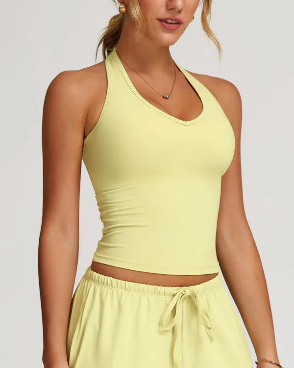Easygoing Cropped Active Top