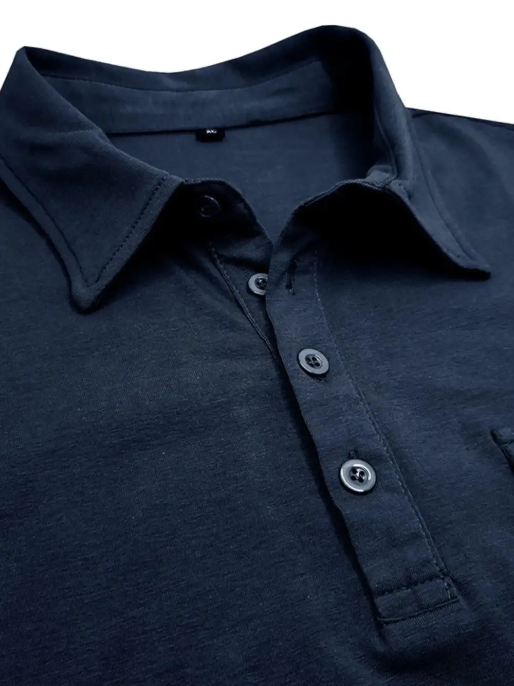 Stand-Collar Pocketed Polo Shirt