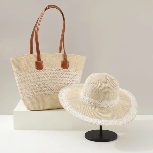 Straw Roomy Everyday Tote Bag