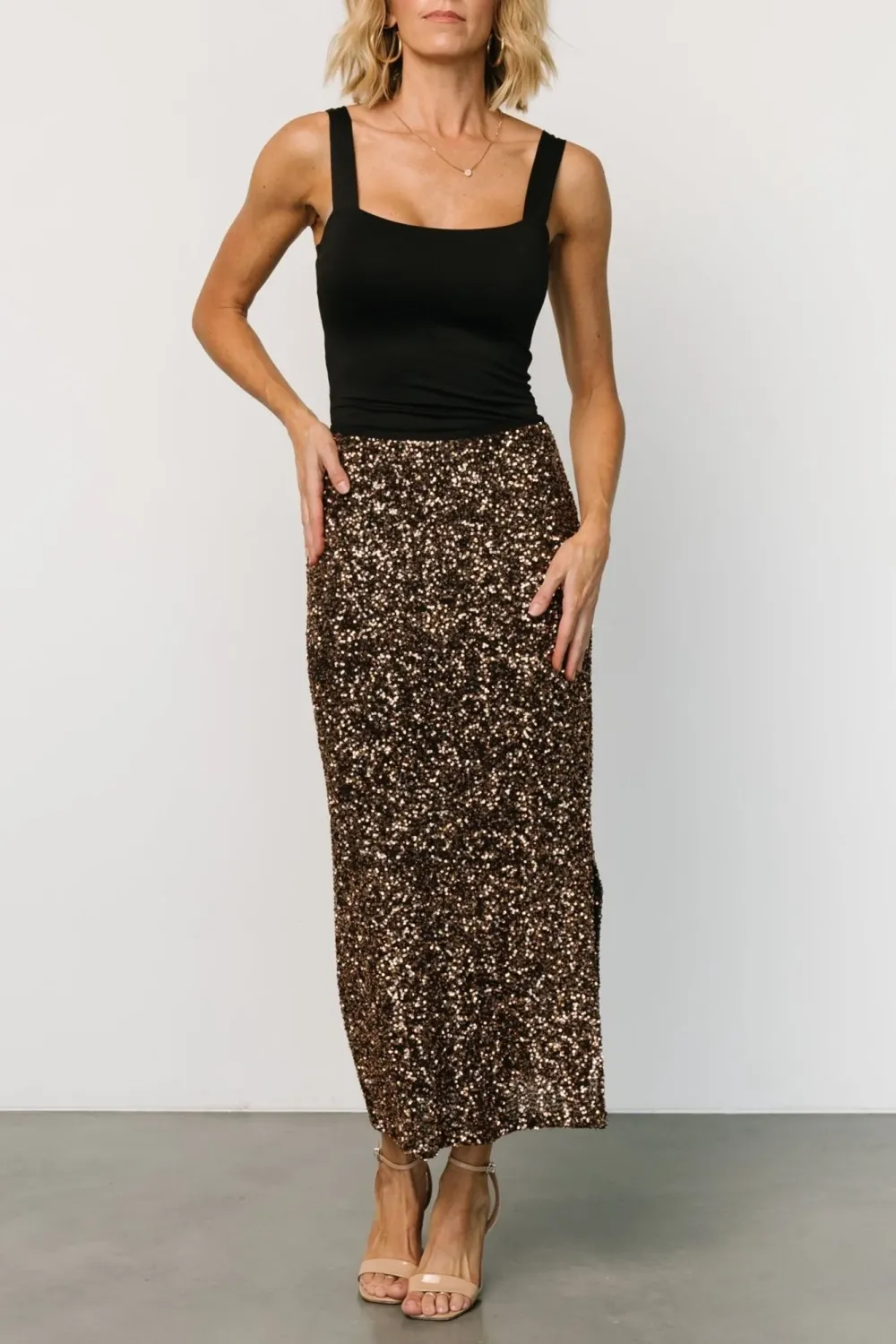 High-End Comfortable Sequin Skirt