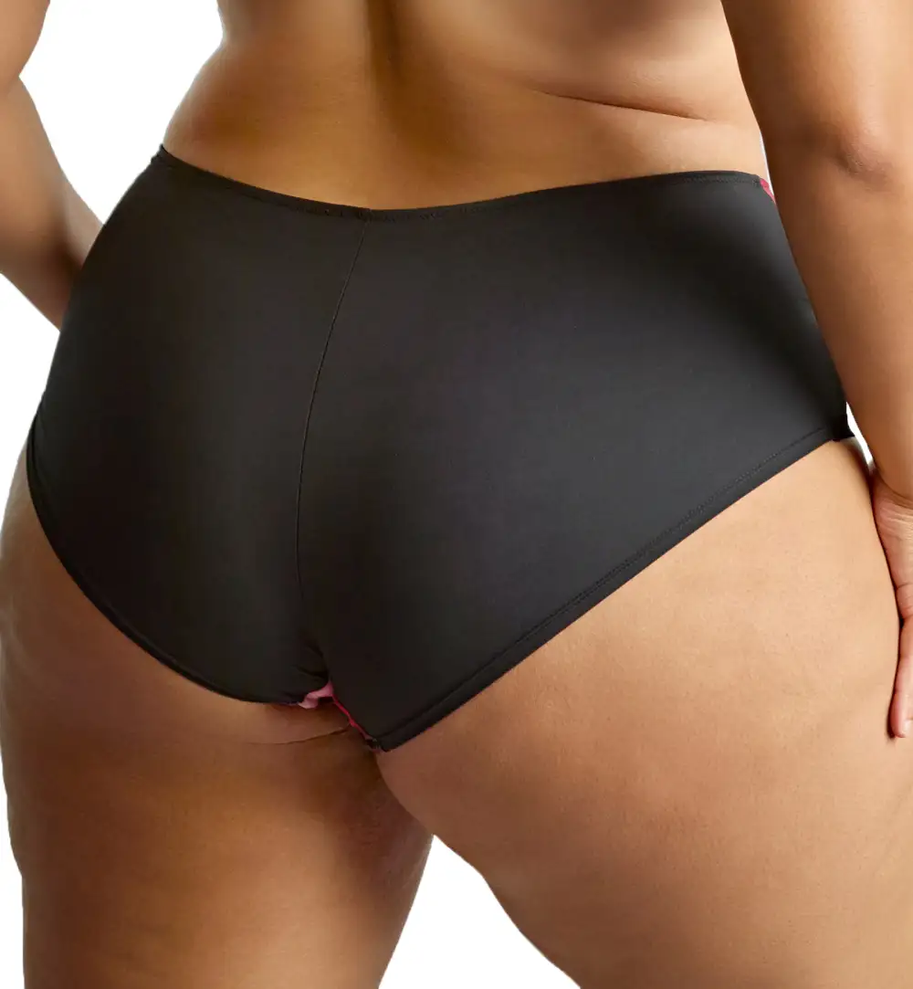 Classic High-Waist Lace Cotton High-Leg Brief Panty