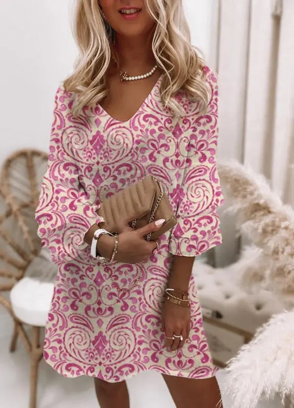 From this Moment Printed Mini Dress