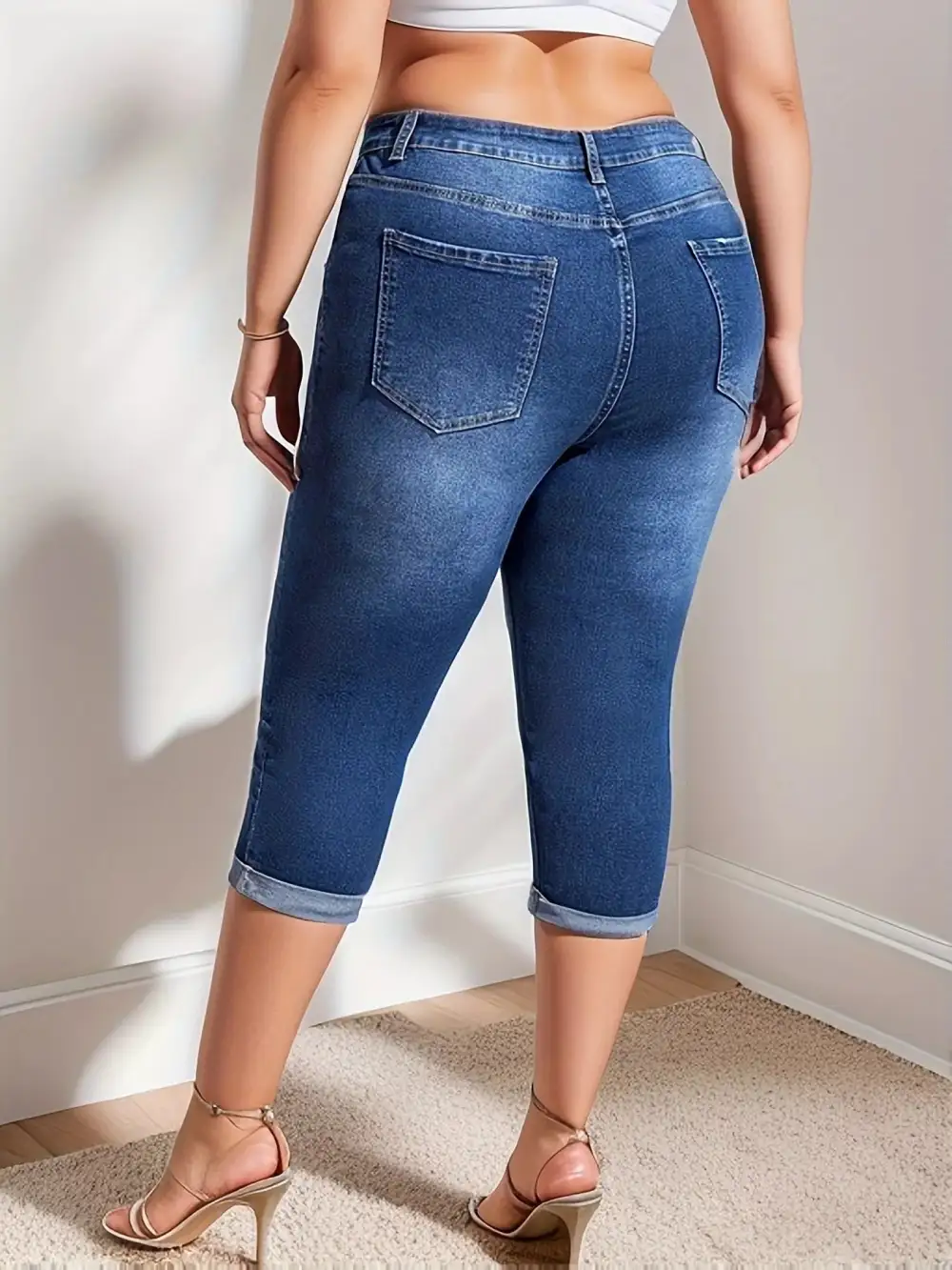 Relaxed High Waist Denim Jeans