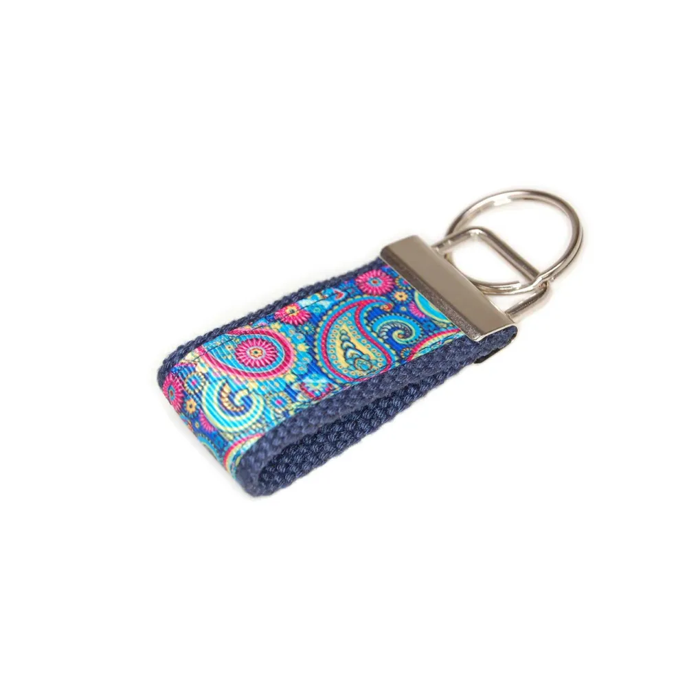 Paisley Modern Keychain