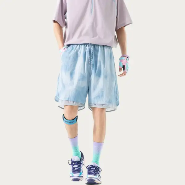 Drawstring Lightweight Mesh Men's Athletic Shorts