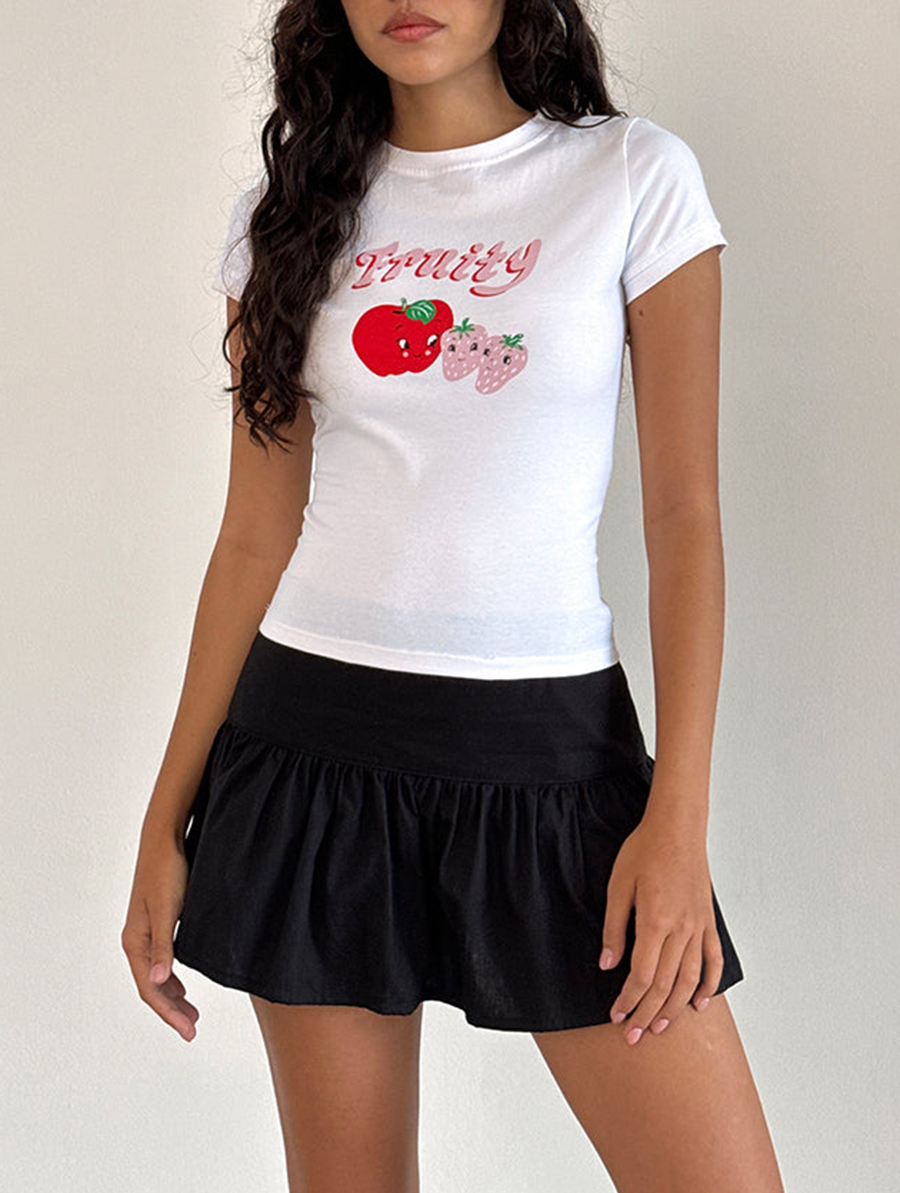 Tee In White Fruity