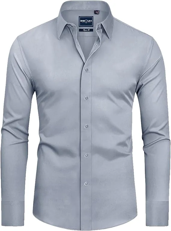 Men's Formal Long-sleeved Button-down Shirt