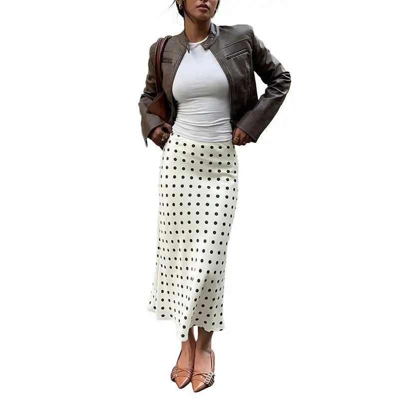 Women's Polka-Dot Summer Skirt