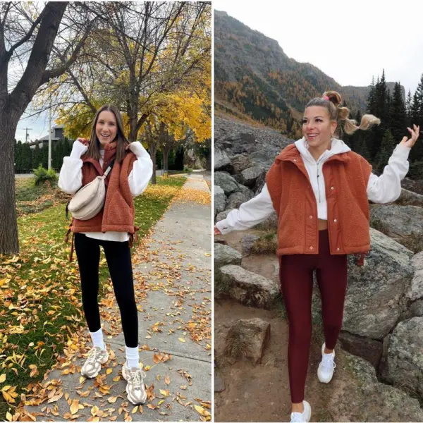 8 Pick Tanming Women'S Warm Sherpa Fleece Vest Casual Cozy Sleeveless Button Down Sherpa Jacket Outerwear With Pockets FallFreshness Womenswear Basic
