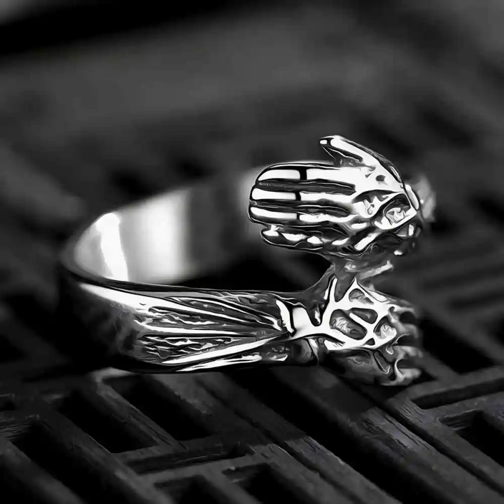 Men's Stainless Steel Hug Ring