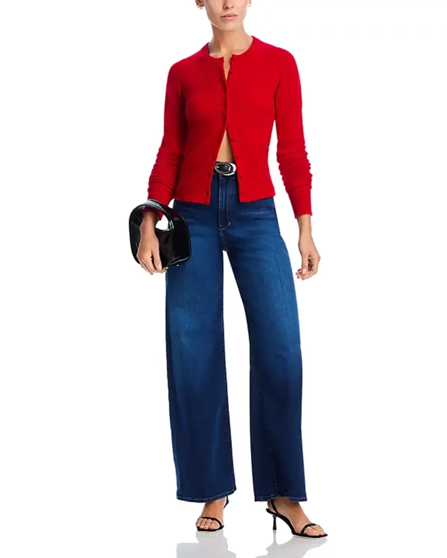 High Rise Wide Leg Stretch Jeans