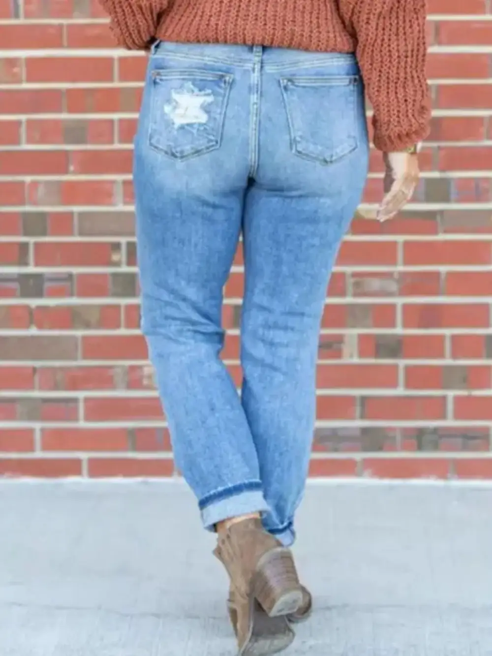 Utility Skinny Distressed Denim Jeans