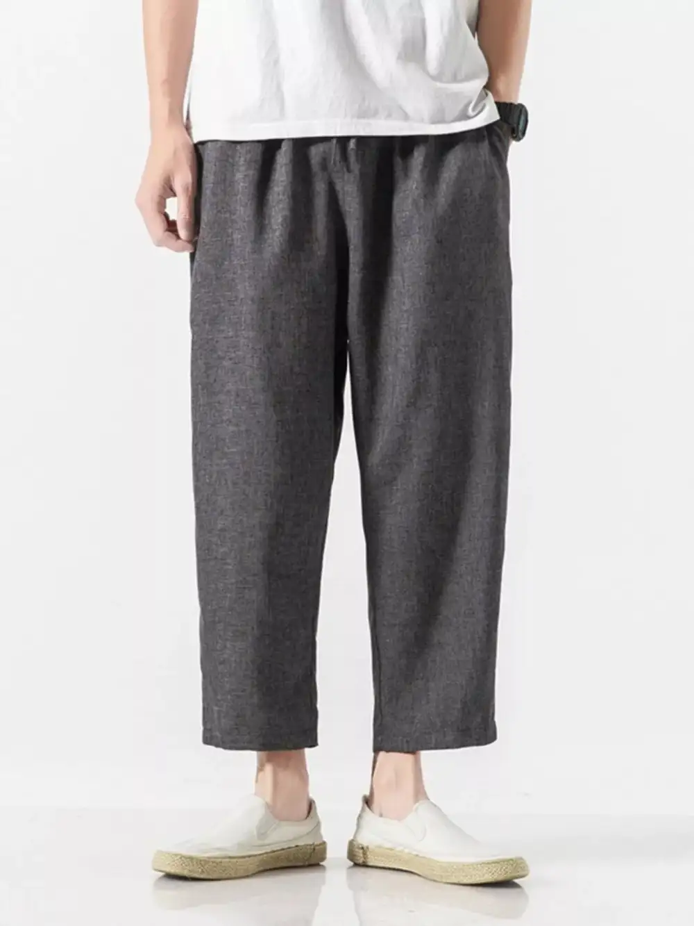 Refined Men's Plus Size Casual Cropped Pants