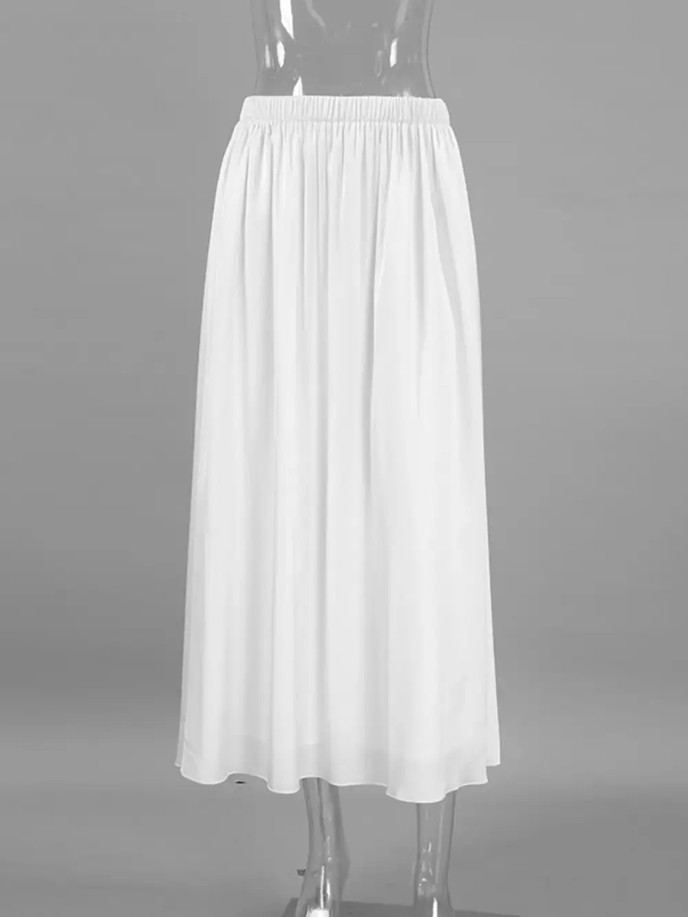 Casual Pocket Detail Elastic Skirt