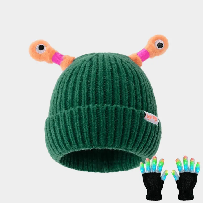 🔥Spring Hot Sale - 49% OFF🔥 Parent-Child Cute Glowing Little Monster Knit Hat
