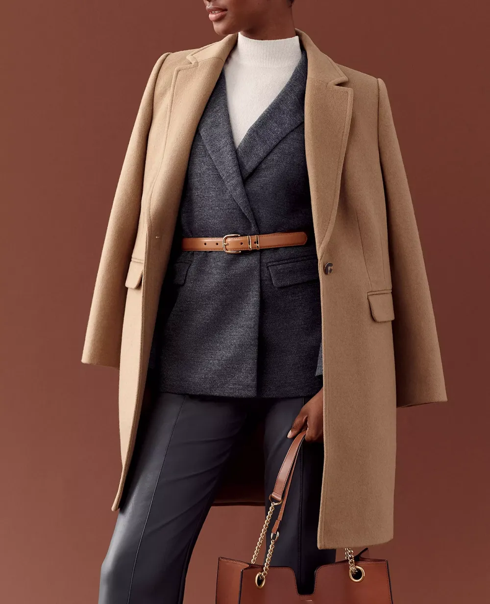 Plain Long Sleeve Coat