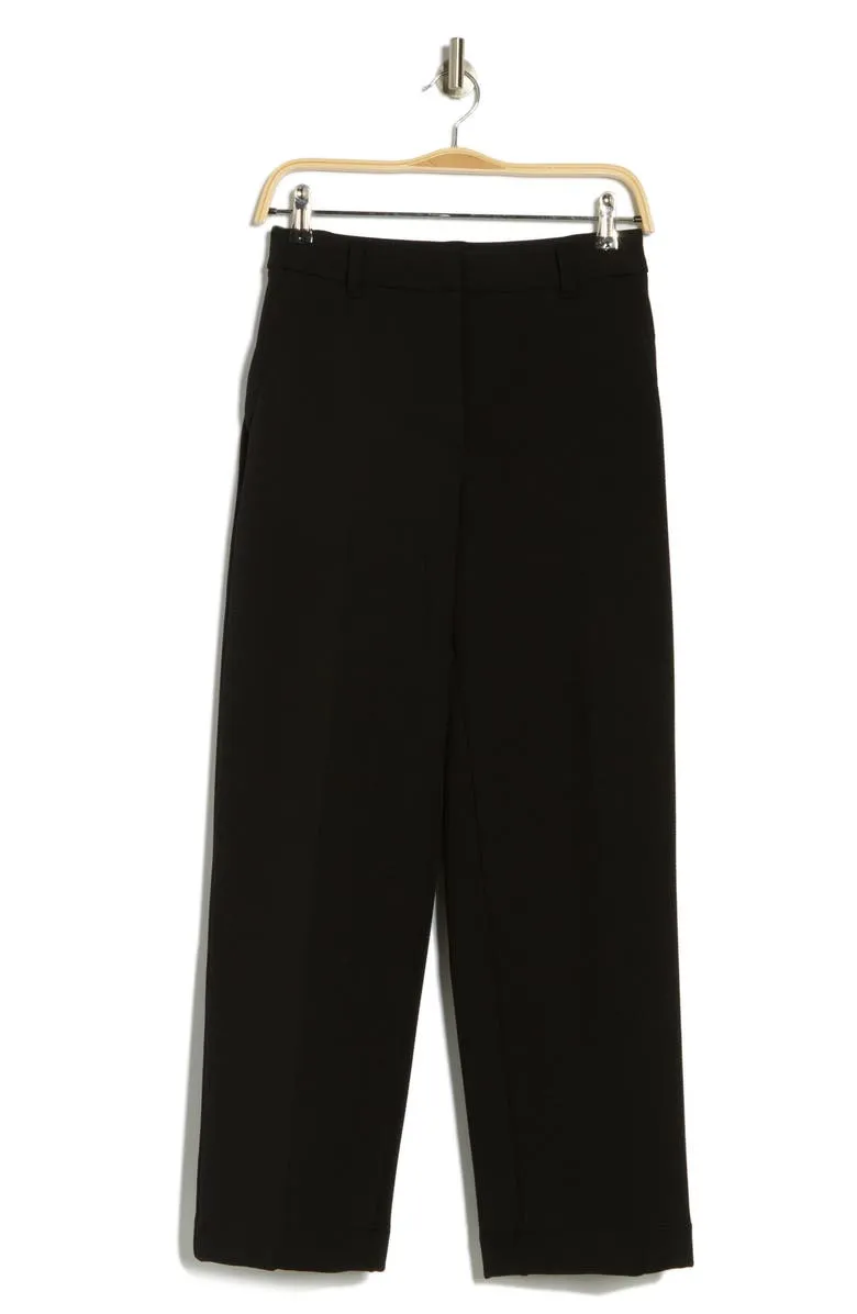 Textured Knit Ankle Pants