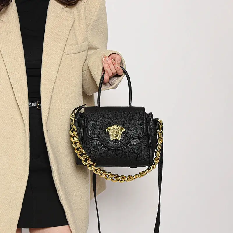 Refined Zip-Top Shoulder Bag