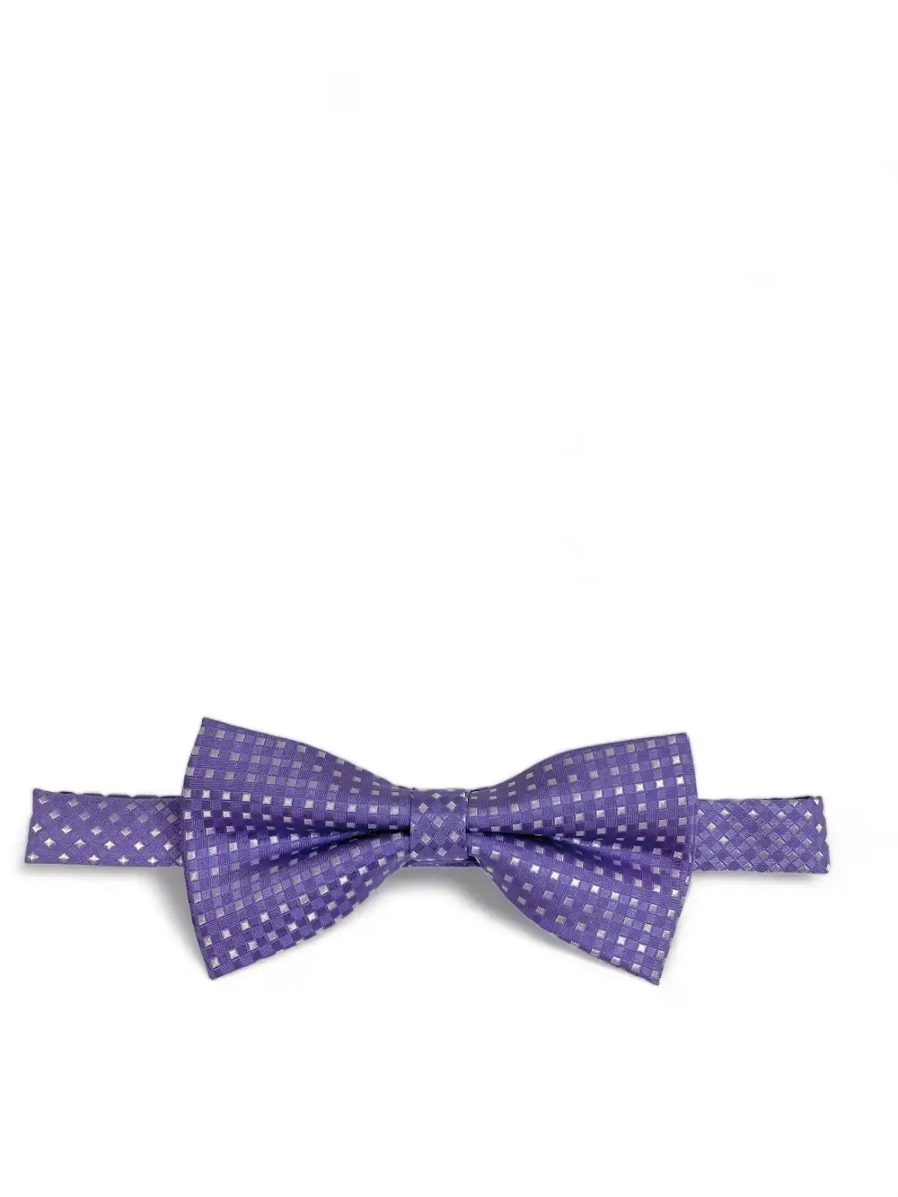 Crisp Diamond Polyester Bow Tie