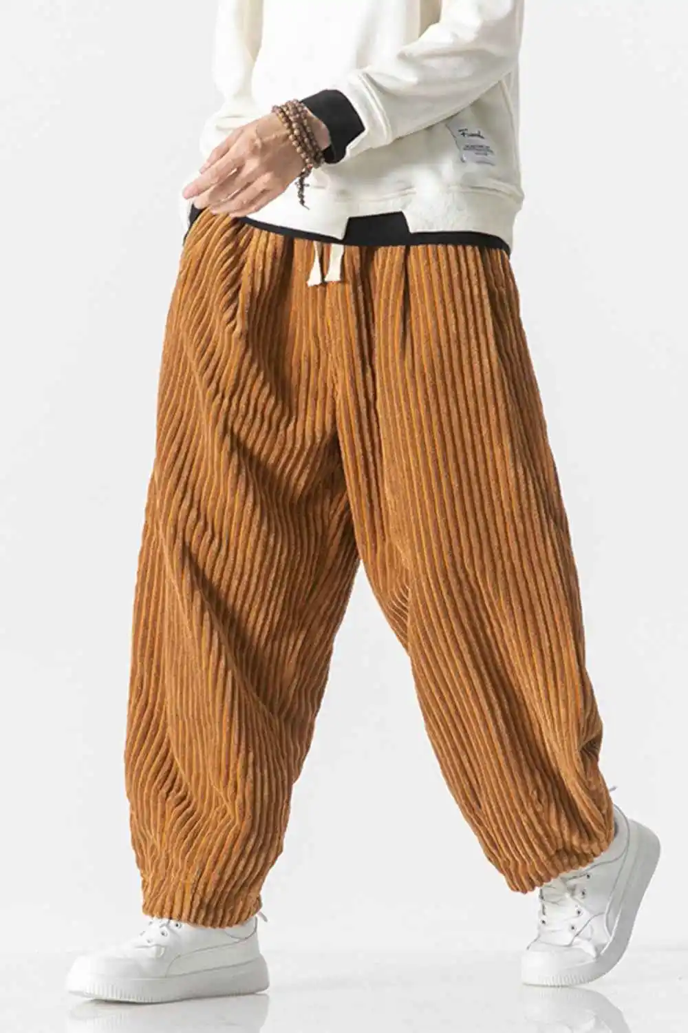 Corduroy Wide Leg Casual Pants