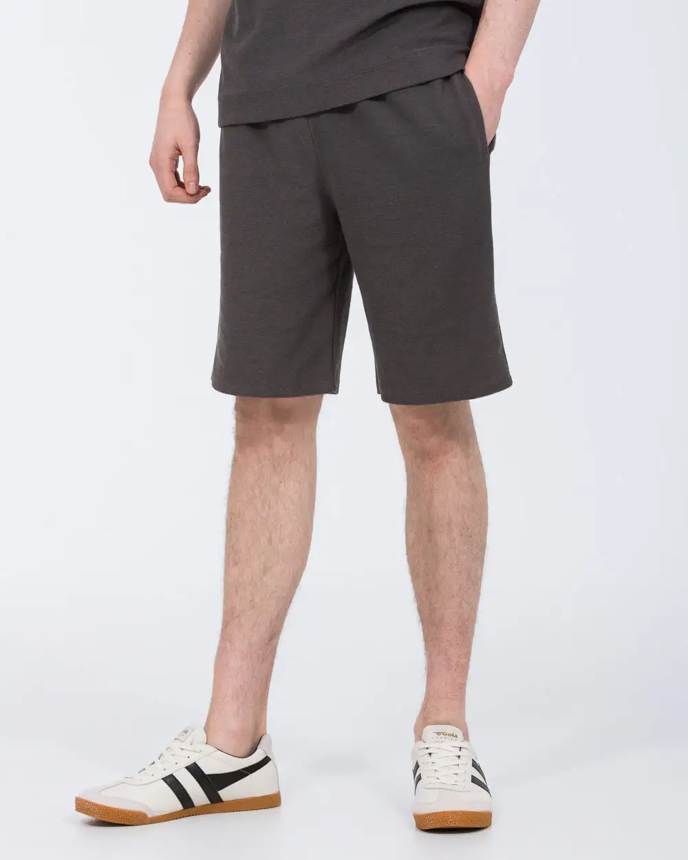 Modern Textured Drawstring Shorts