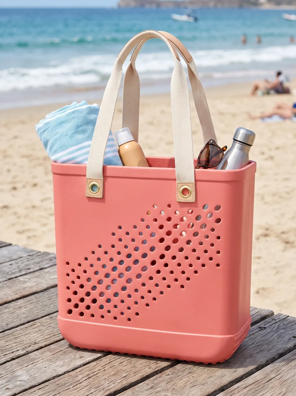 Waterfront Escape Waterproof Beach Tote