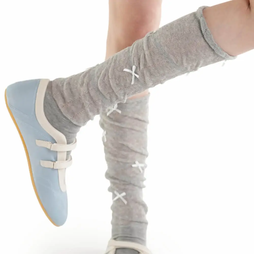 Preppy Knee High Socks with Bows