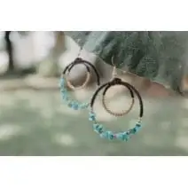 Jumping Through Hoops Earring