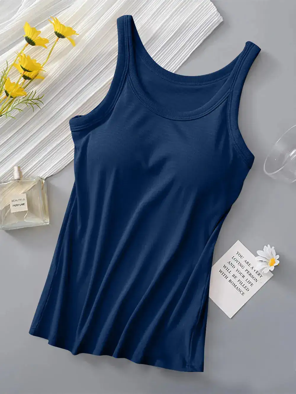 Round Neck With Built