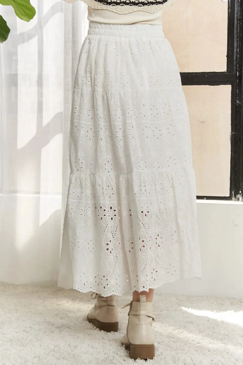 Quiet Cotton Blend Skirt